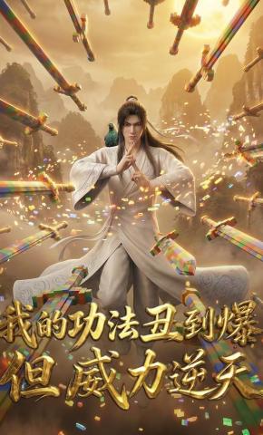 短剧《我的功法丑到爆但威力逆天》海报