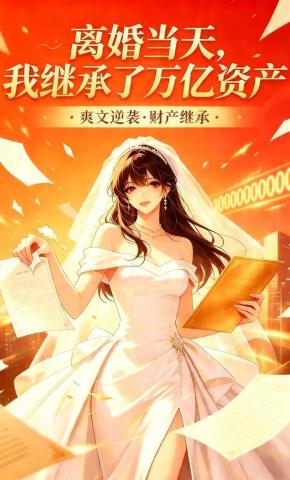 短剧《离婚当天，我继承了万亿资产》海报