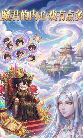 短剧《魔君的内心戏有点多》海报