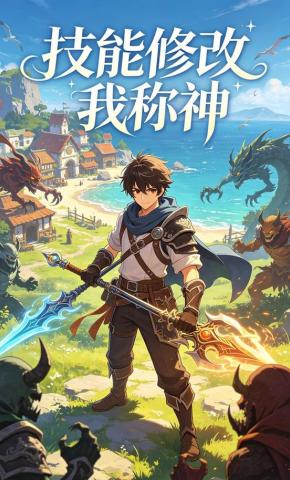 短剧《技能修改我称神》海报