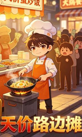 短剧《天价路边摊》海报