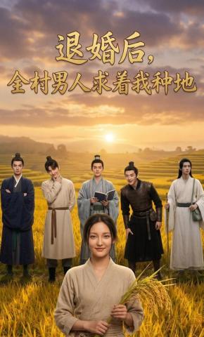 短剧《退婚后，全村男人求着我种地》海报
