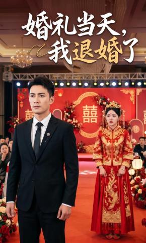 短剧《婚礼当天，我退婚了》海报