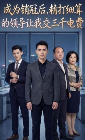 短剧《成为销冠后，精打细算的领导让我交三千电费》海报