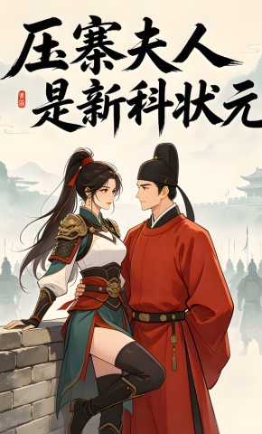 短剧《压寨夫人是新科状元》海报