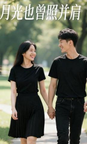 短剧《月光也曾照并肩》海报