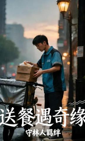 短剧《送餐遇奇缘》海报