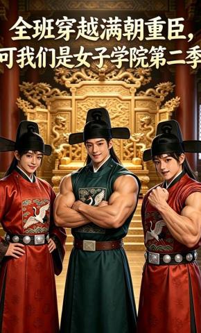短剧《全班穿越满朝重臣，可我们是女子学院第二季》海报