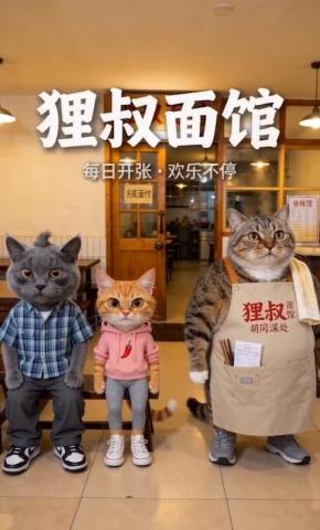 短剧《狸叔面馆：每日开张，欢乐不停》海报