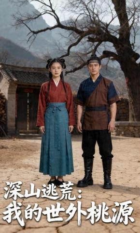 短剧《深山逃荒：我的世外桃源》海报
