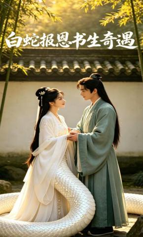 短剧《白蛇报恩书生奇遇》海报