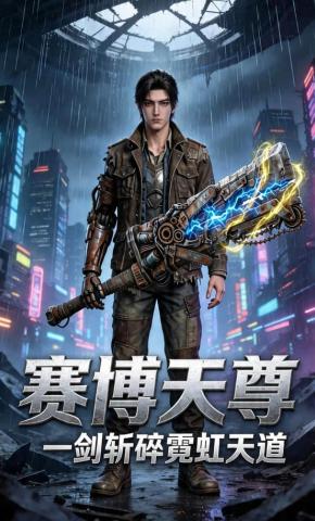 短剧《赛博天尊：一剑斩碎霓虹天道》海报