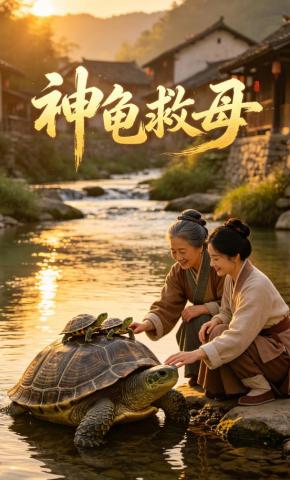 短剧《神龟救母》海报