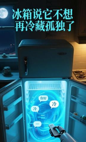 短剧《冰箱说它不想再冷藏孤独了》海报