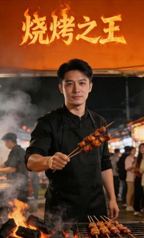 短剧《烧烤之王》海报