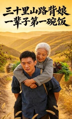 短剧《三十里山路背娘，一辈子第一碗饭》海报