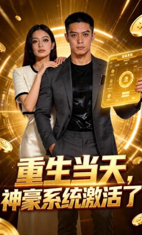 短剧《重生当天，神豪系统激活了》海报
