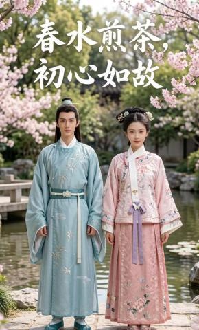 短剧《春水煎茶，初心如故》海报