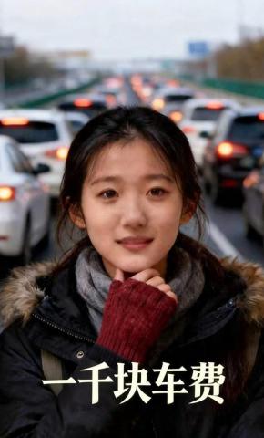 短剧《一千块车费》海报