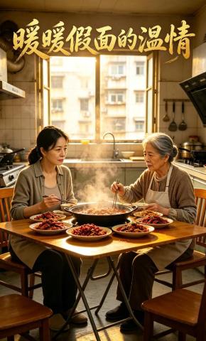 短剧《暖暖假面的温情》海报