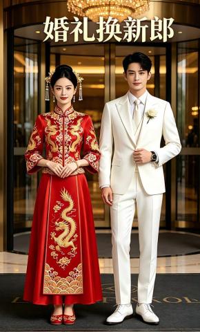 短剧《婚礼换新郎》海报