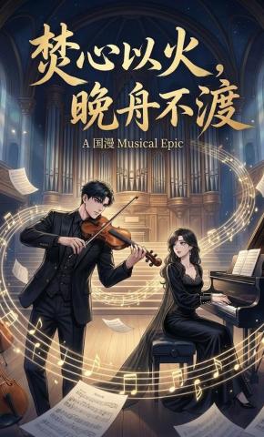 短剧《焚心以火，晚舟不渡》海报