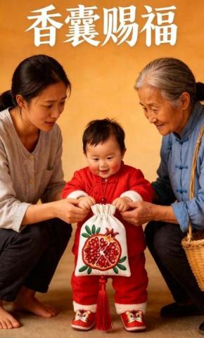 短剧《香囊赐福》海报