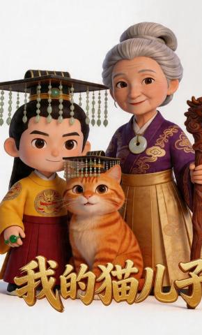 短剧《我的猫儿子》海报