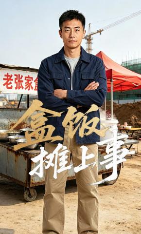 短剧《盒饭摊上事》海报