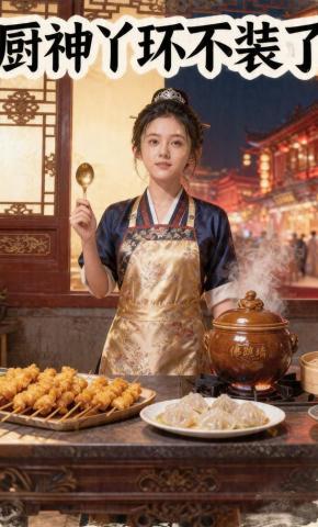 短剧《厨神丫环不装了》海报