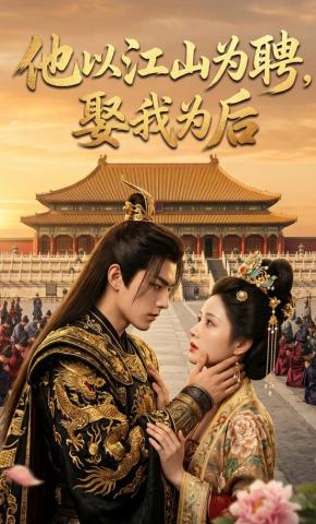 短剧《他以江山为聘，娶我为后》海报