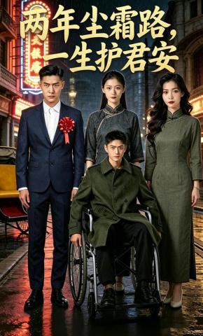 短剧《两年尘霜路，一生护君安》海报