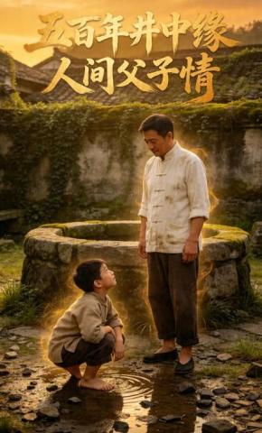 短剧《五百年井中缘，人间父子情》海报