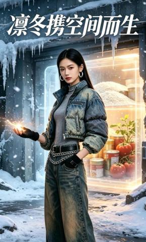 短剧《凛冬携空间而生》海报