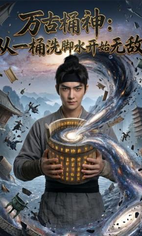 短剧《万古桶神：从一桶洗脚水开始无敌》海报