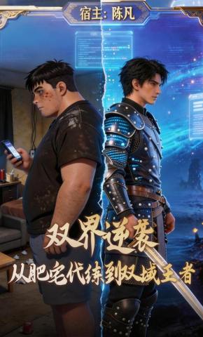 短剧《双界逆袭：从肥宅代练到双域王者》海报