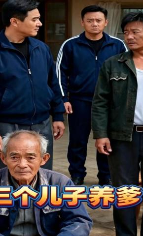 短剧《三个儿子养爹》海报