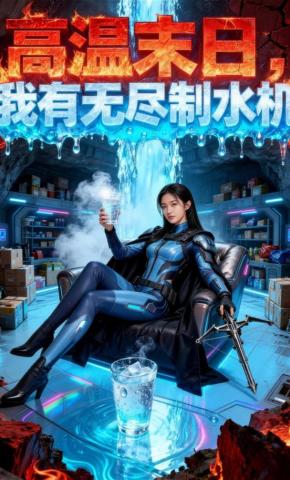 短剧《高温末日，我有无尽制水机》海报