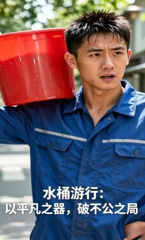 短剧《水桶游行：以平凡之器，破不公之局》海报