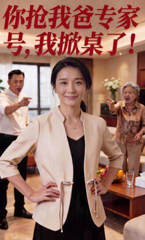 短剧《你抢我爸专家号,我掀桌了!》海报