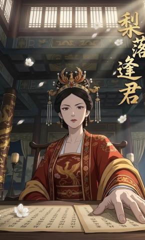 短剧《梨落逢君》海报