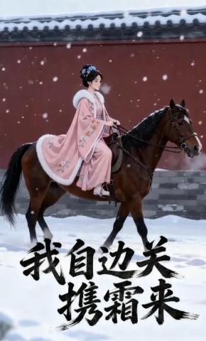 短剧《我自边关携霜来》海报