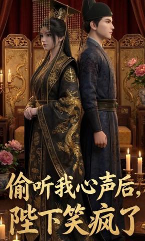 短剧《偷听我心声后，陛下笑疯了》海报