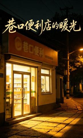 短剧《巷口便利店的暖光》海报