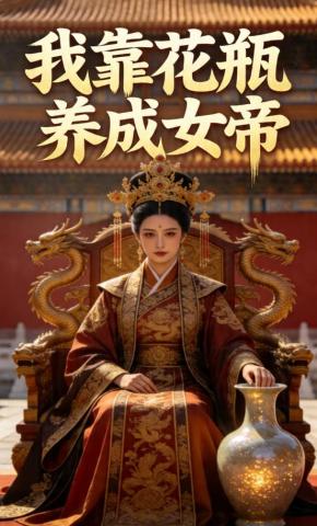 短剧《我靠花瓶养成女帝》海报