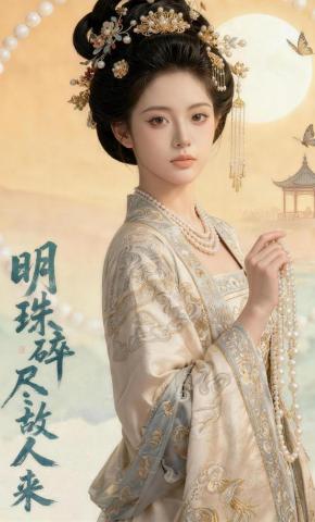 短剧《明珠碎尽故人来》海报