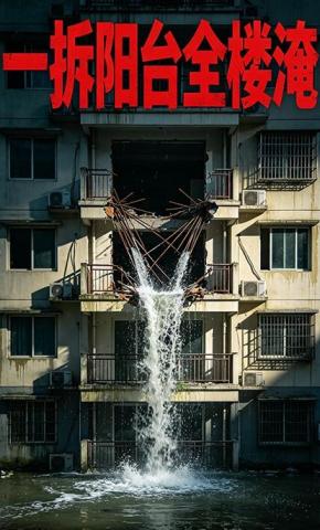 短剧《一拆阳台全楼淹》海报