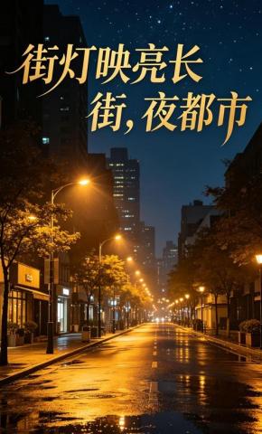 短剧《街灯映亮长街，夜都市》海报