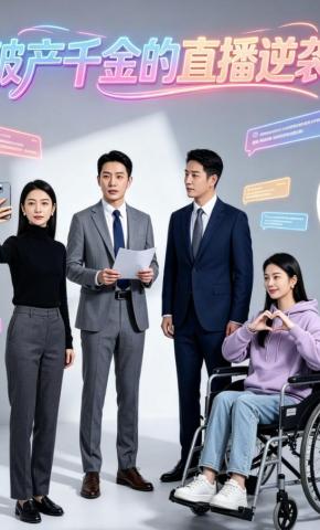 短剧《破产千金的直播逆袭》海报