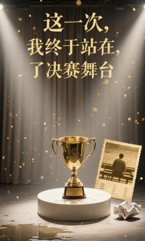 短剧《这一次，我终于站在了决赛舞台》海报